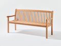 Bancos de jardín de madera 180x60x90 cm - acabado natural - diseño clásico para exterior