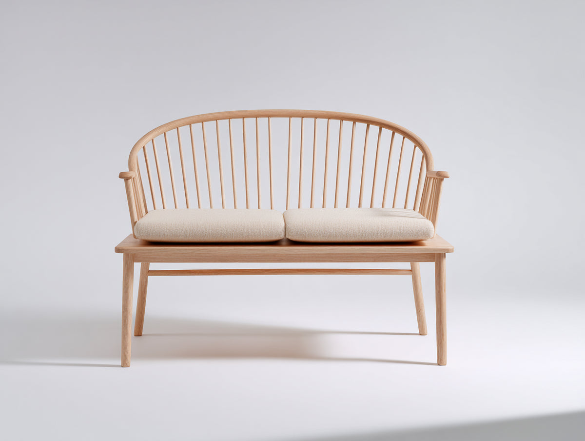 Banco de jardín de madera 180x70x90 cm - color madera natural - diseño moderno para exterior