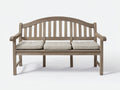 Banco de jardín de madera 180x60x90 cm - color roble claro - diseño clásico para exterior