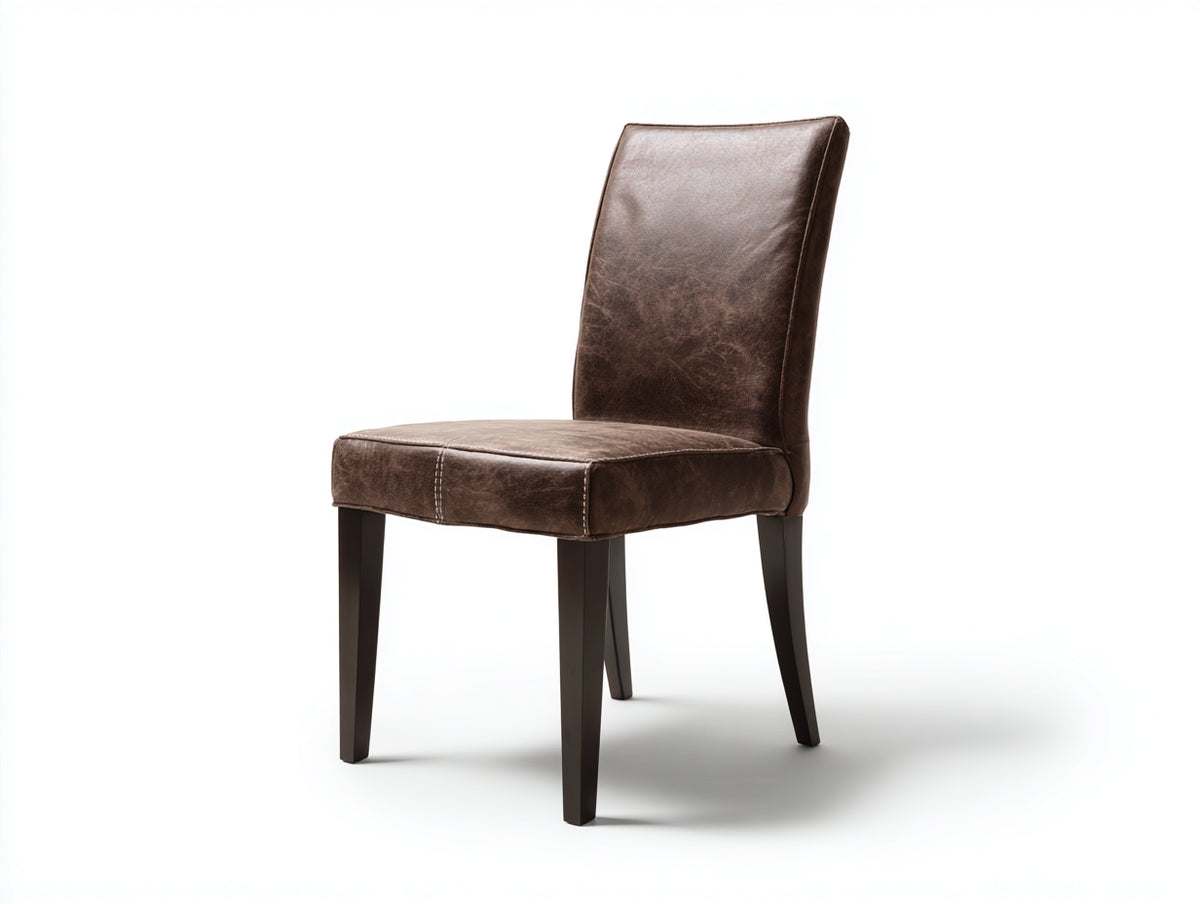 Sillas de comedor de piel sintética 50x55x85 cm - marrón oscuro - diseño moderno y elegante
