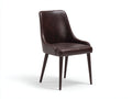 Sillas de comedor de piel sintética 55x60x85 cm - marrón oscuro - diseño moderno y ergonómico