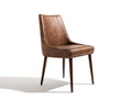 Sillas de comedor de cuero sintético 50x55x85 cm - marrón - diseño moderno y elegante