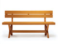 Banco de jardín de madera natural 180x55x85 cm - marrón - estilo moderno para exterior